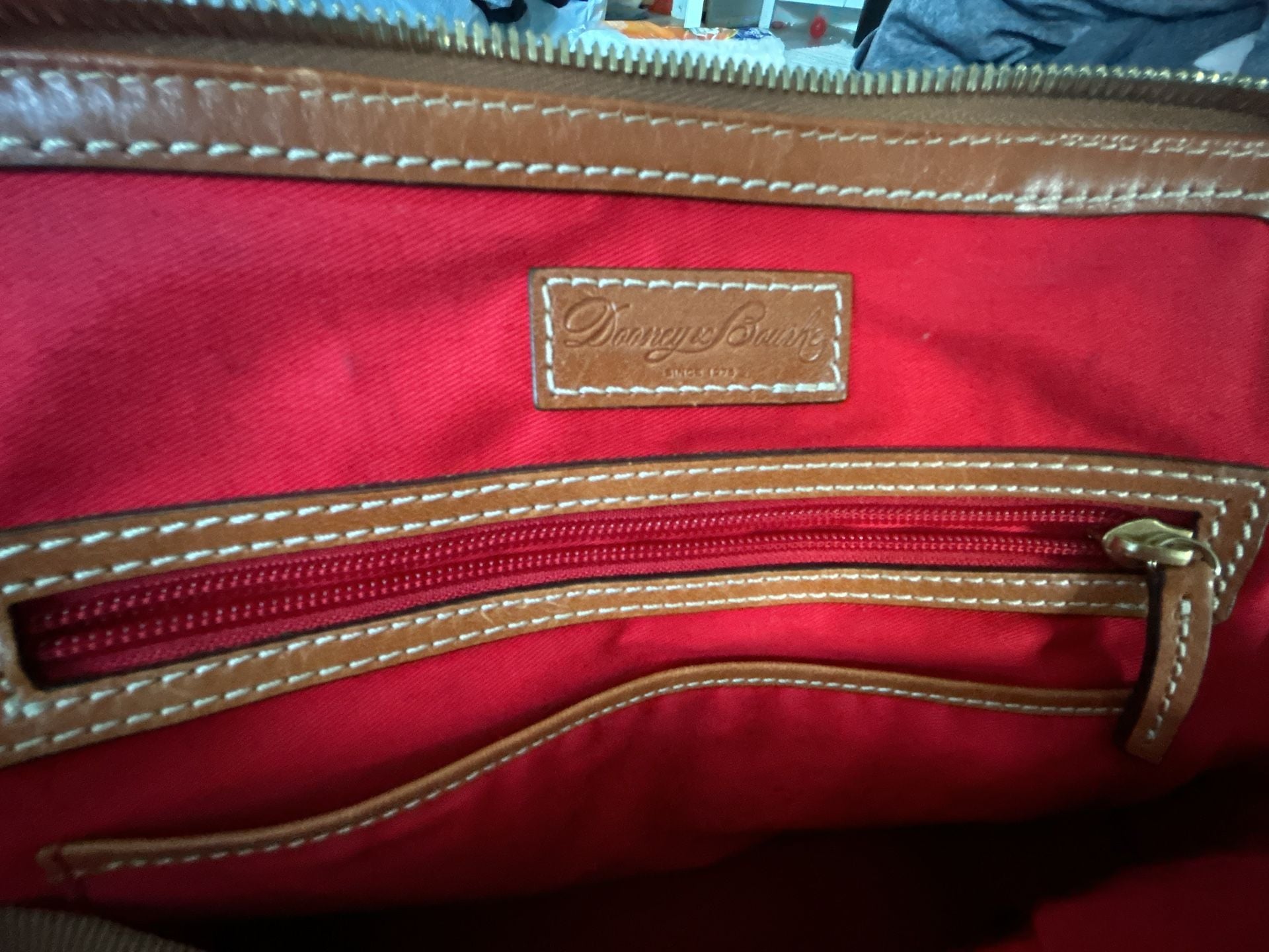 Dooney & Bourke Pebble Grain Leather Dome Satchel Bag 8