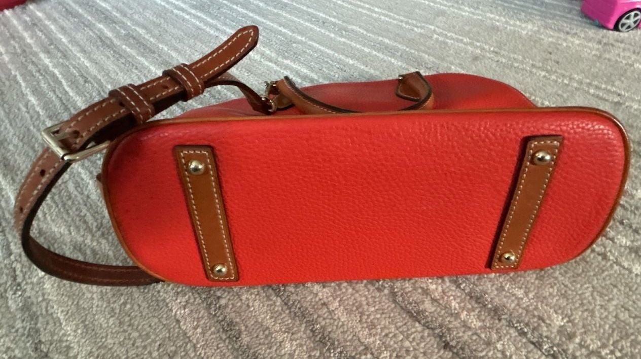 Dooney & Bourke Pebble Grain Leather Dome Satchel Bag 3