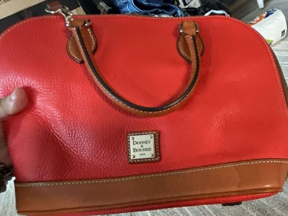 Dooney & Bourke Pebble Grain Leather Dome Satchel Bag 4