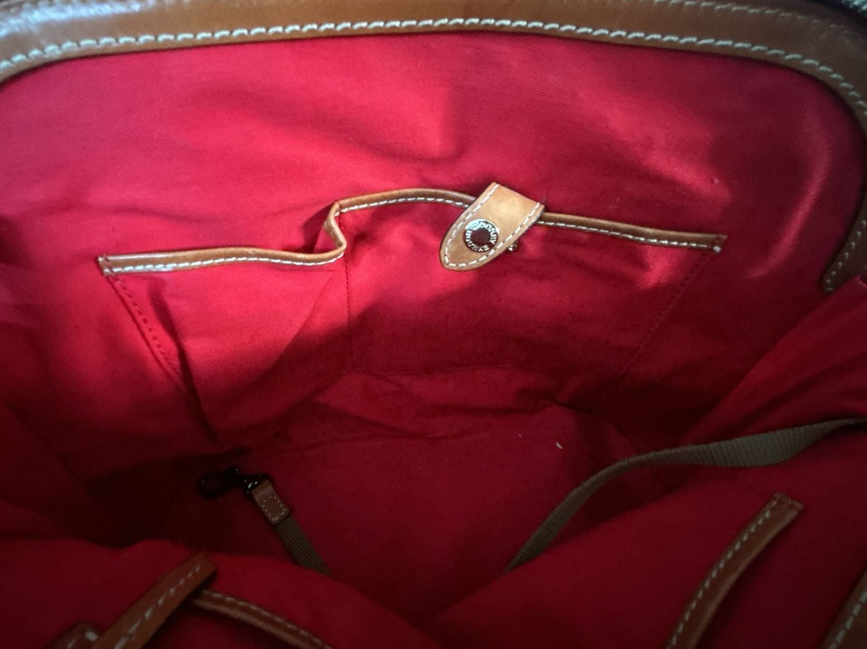 Dooney & Bourke Pebble Grain Leather Dome Satchel Bag 9