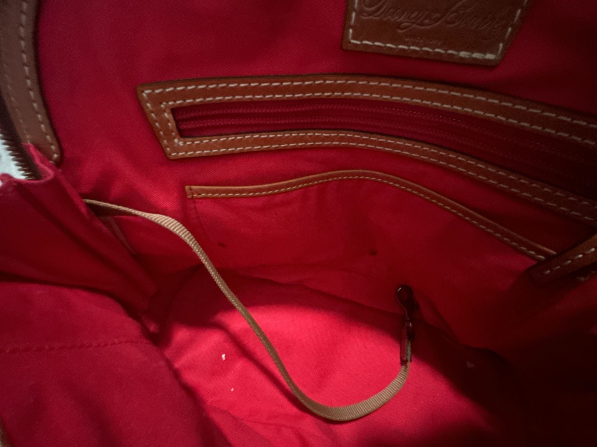 Dooney & Bourke Pebble Grain Leather Dome Satchel Bag 10