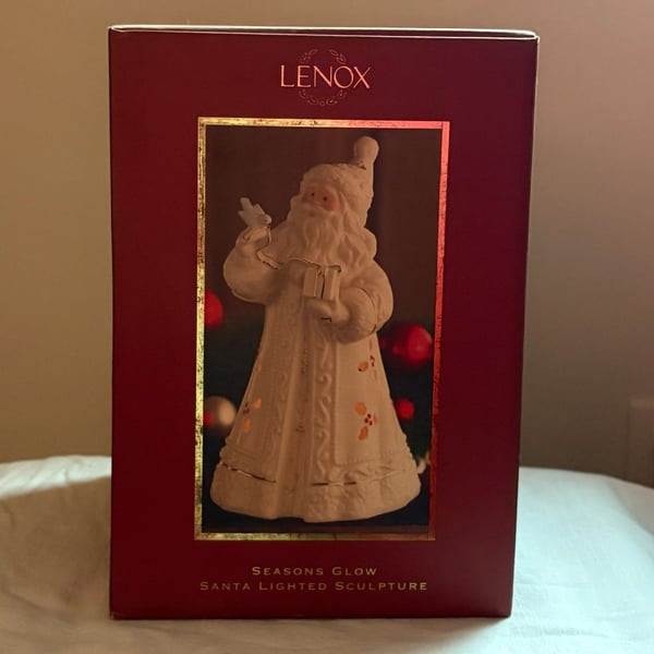Lenox Seasons Glow Santa Lighted Sculpture