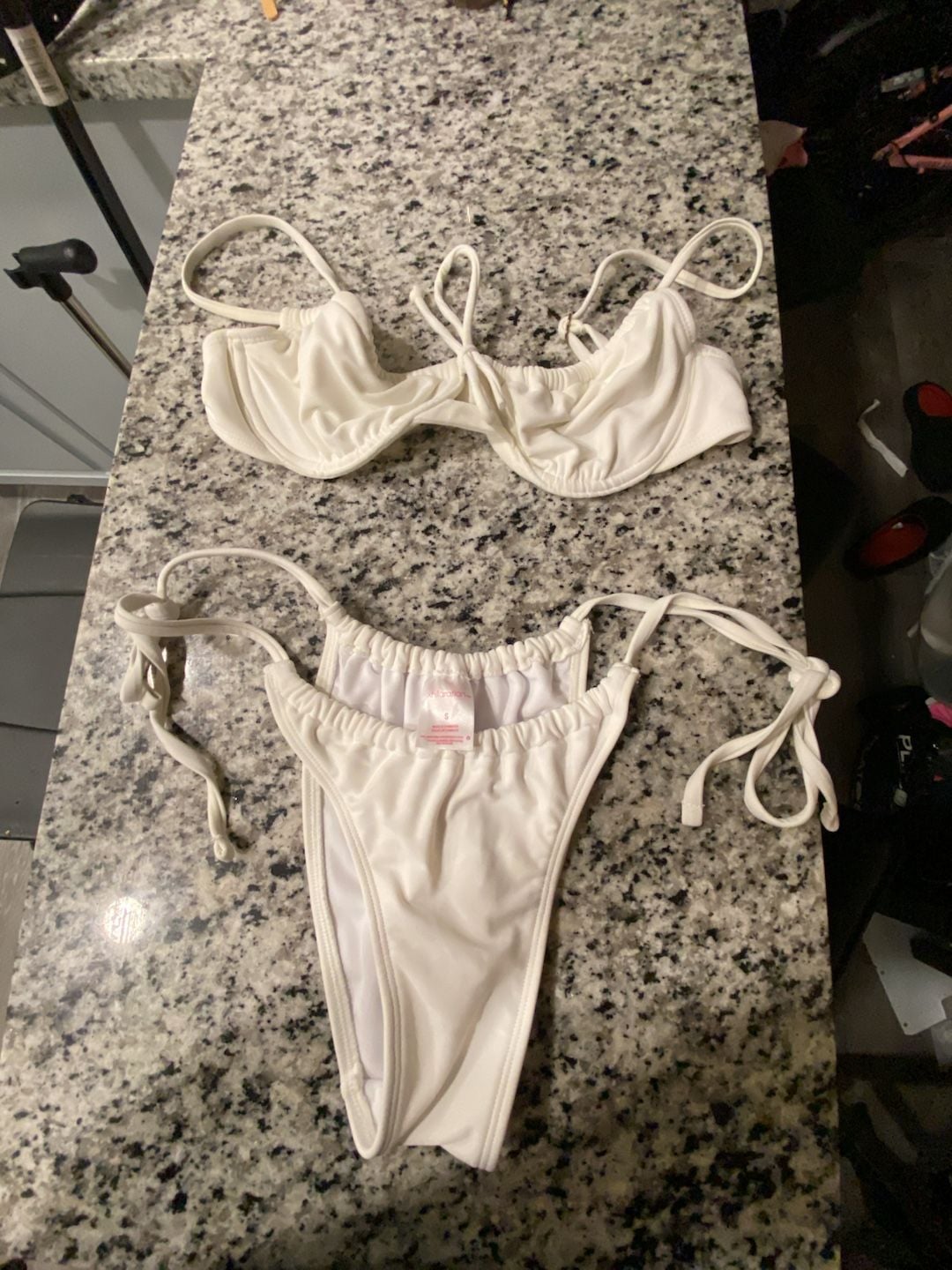Xhilaration White Underwire Bikini Set Size M Top S Bottom 1
