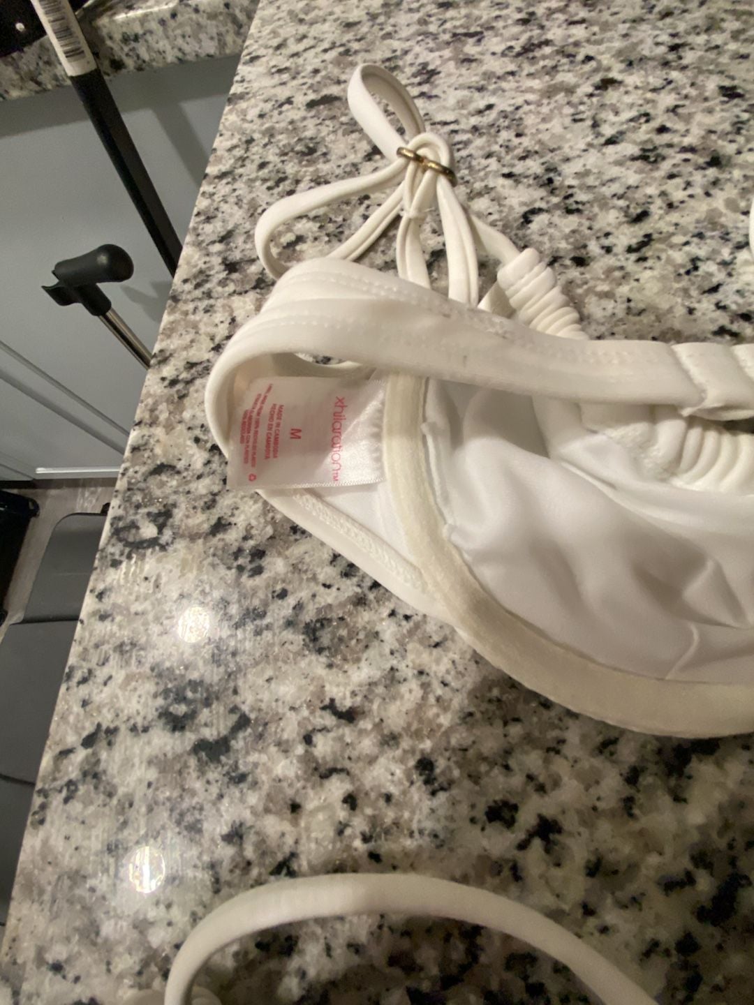 Xhilaration White Underwire Bikini Set Size M Top S Bottom 3