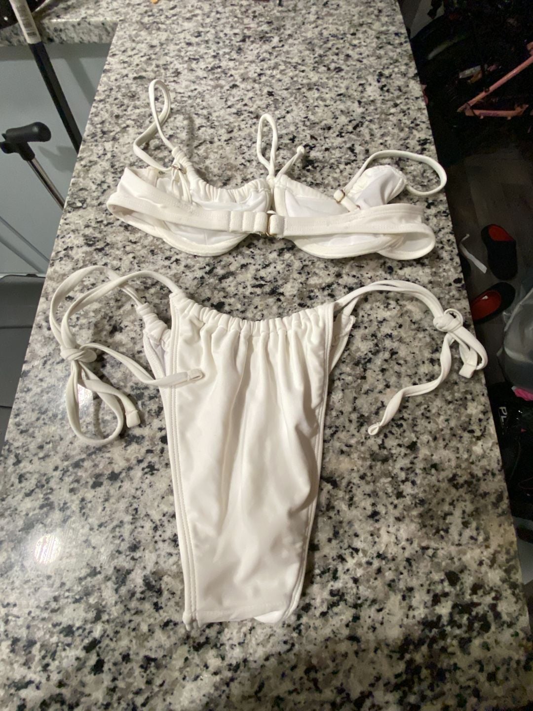 Xhilaration White Underwire Bikini Set Size M Top S Bottom 4