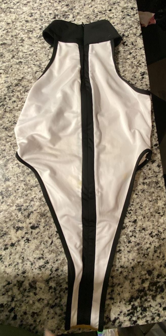 IconSwim Colorblock High Neck One-Piece Swimsuit Size S 1