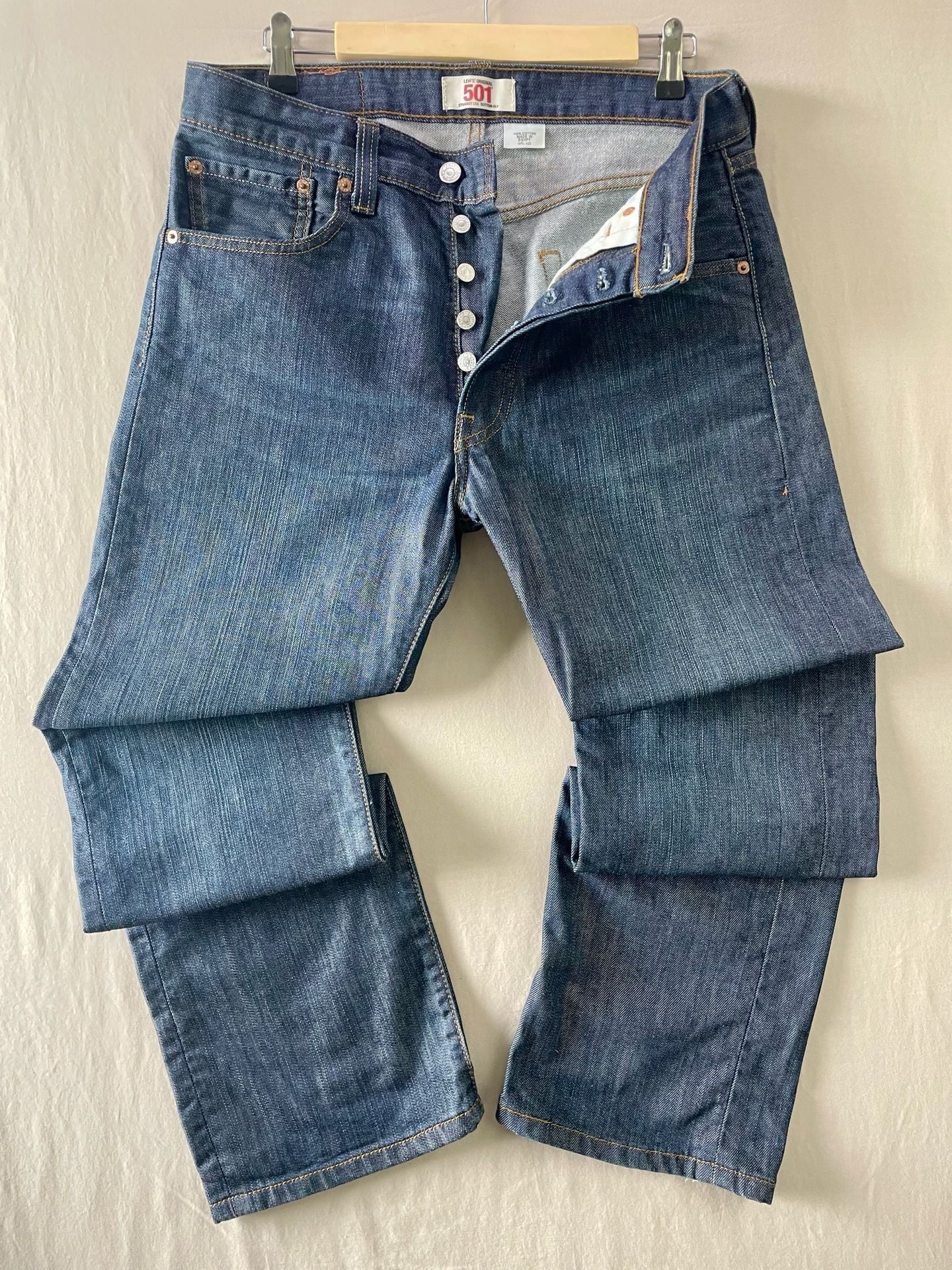 Levi's 501 Original Straight Leg Button-Fly Jeans 32x30 3
