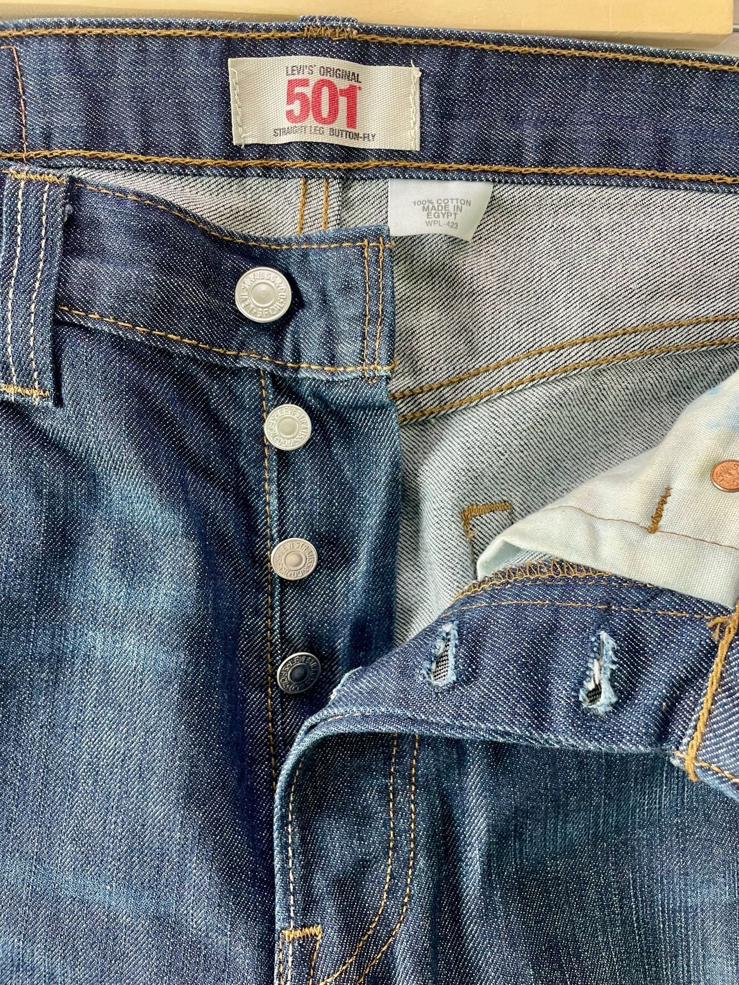 Levi's 501 Original Straight Leg Button-Fly Jeans 32x30 5