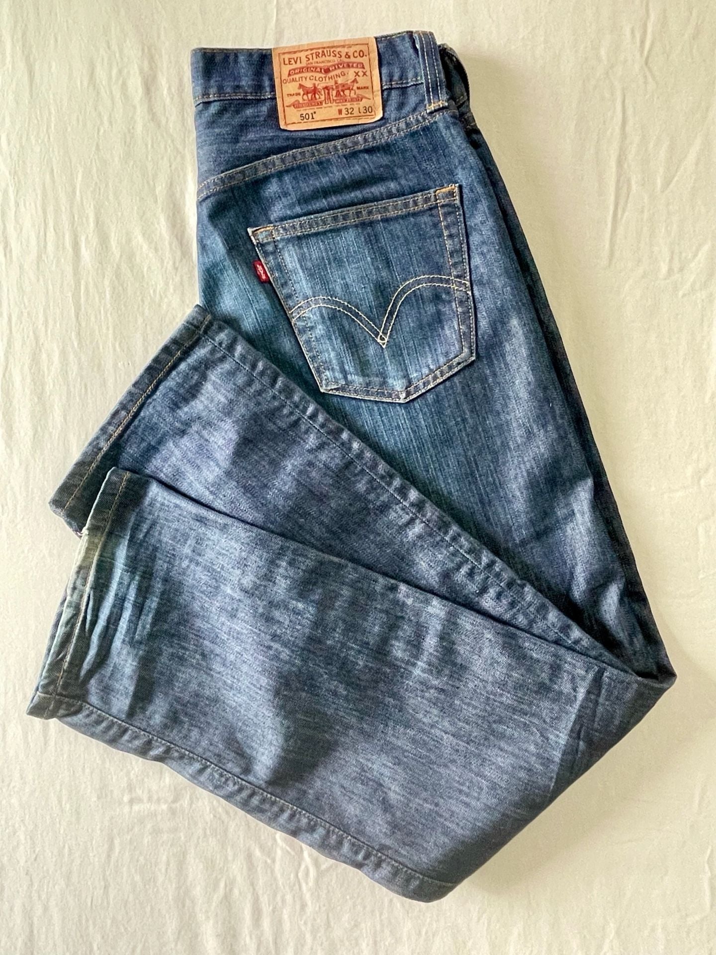 Levi's 501 Original Straight Leg Button-Fly Jeans 32x30 14