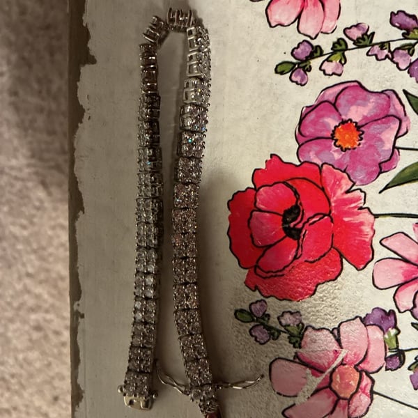 Silver Rhinestone Bracelet