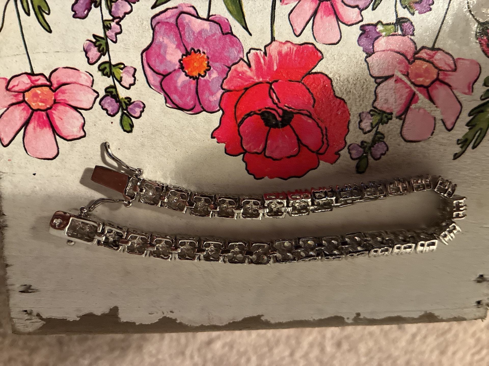 Silver Rhinestone Bracelet 3