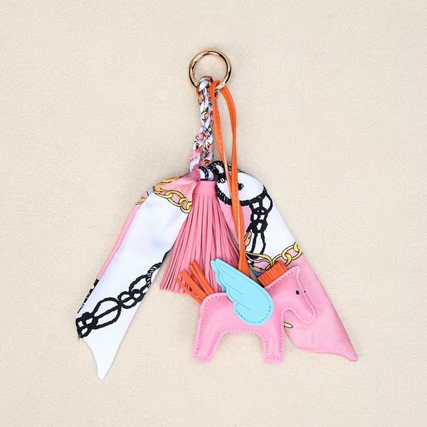 Horse & Tassel Charm w/ Twilly Scarf Bag Charms – ,