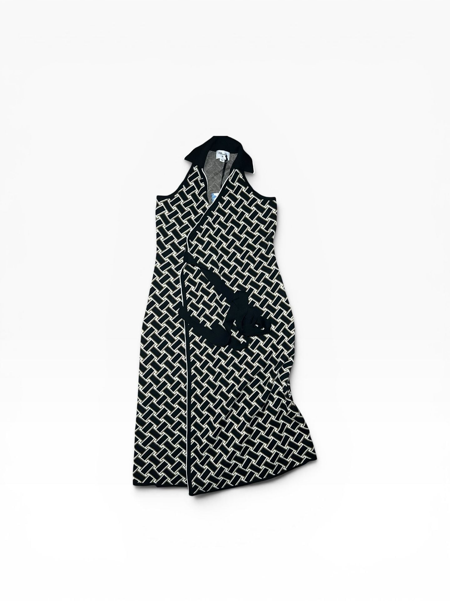 Diane von Furstenberg Sleeveless Knit Wrap Dress Size S 4