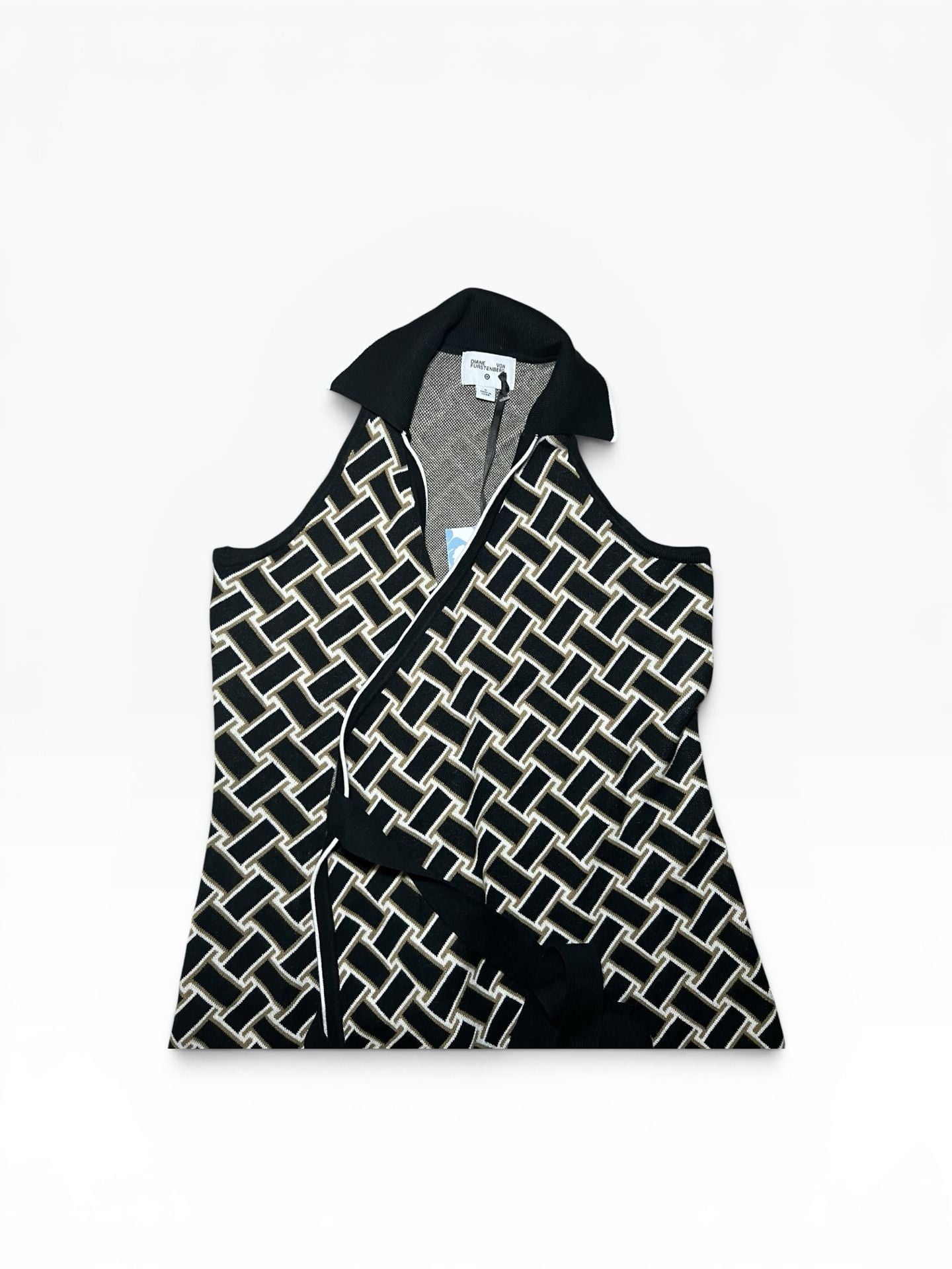 Diane von Furstenberg Sleeveless Knit Wrap Dress Size S 5