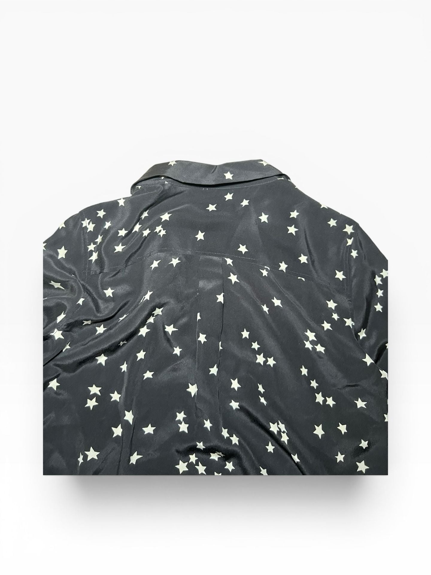 Equipment Femme Silk Star Print Button Down Shirt Size M 12