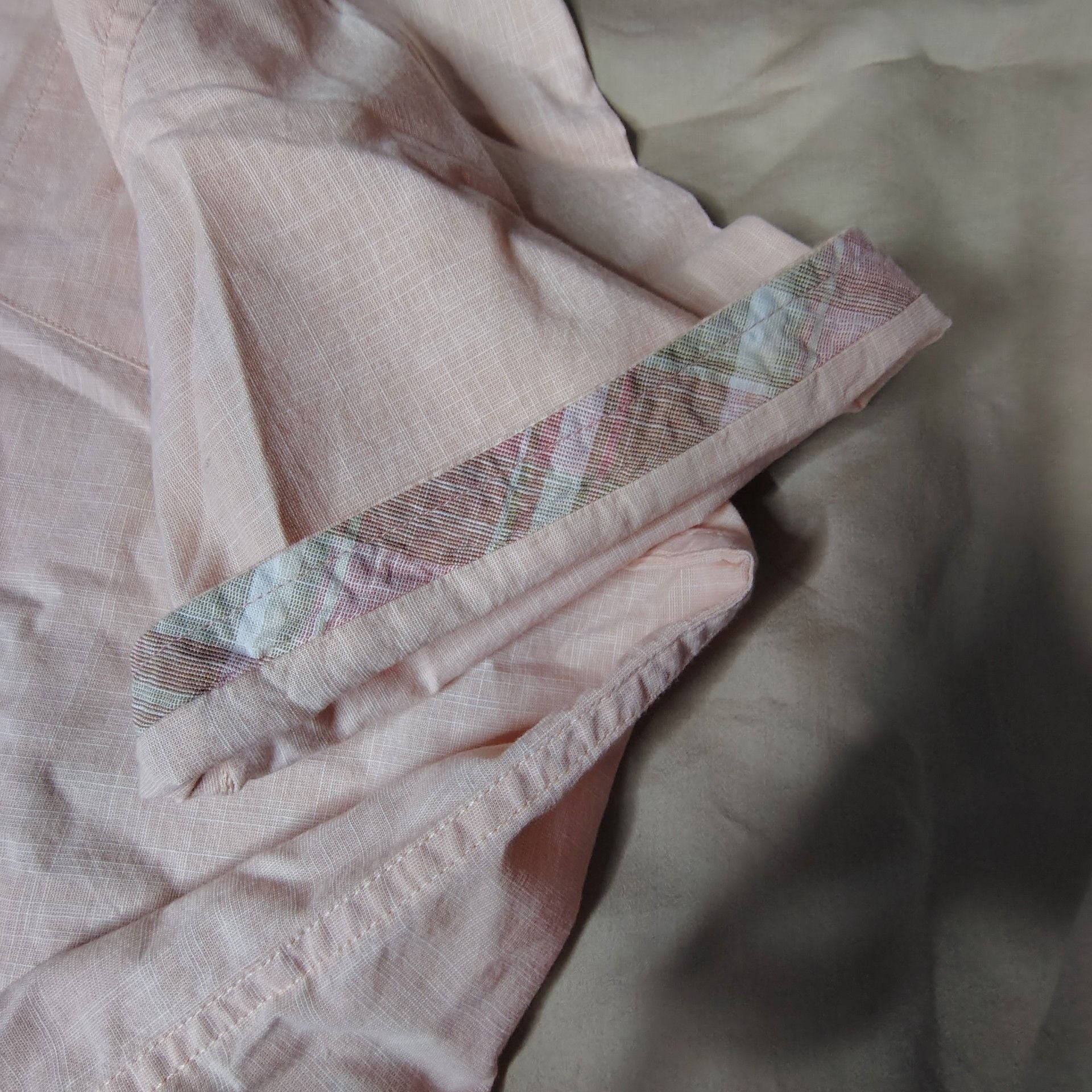 Weatherproof Vintage Men's Size M Short Sleeve Button Down Shirt Peach 8