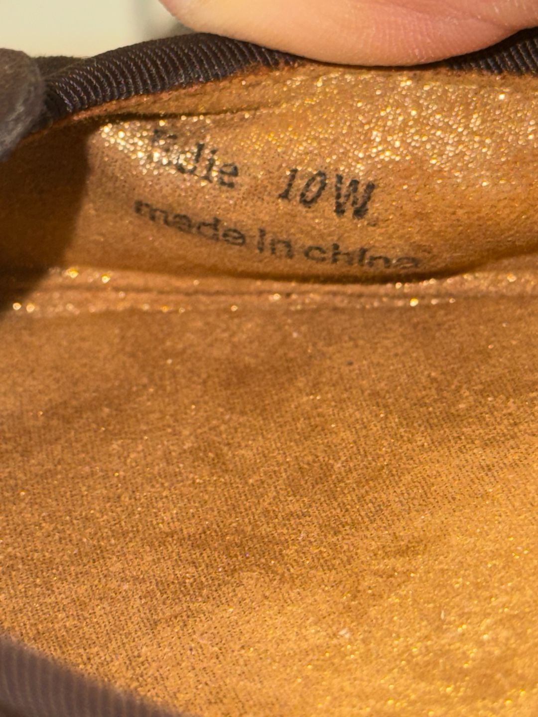 J. Renee Edie Brown Suede Bow Ballet Flats Size 10W 6