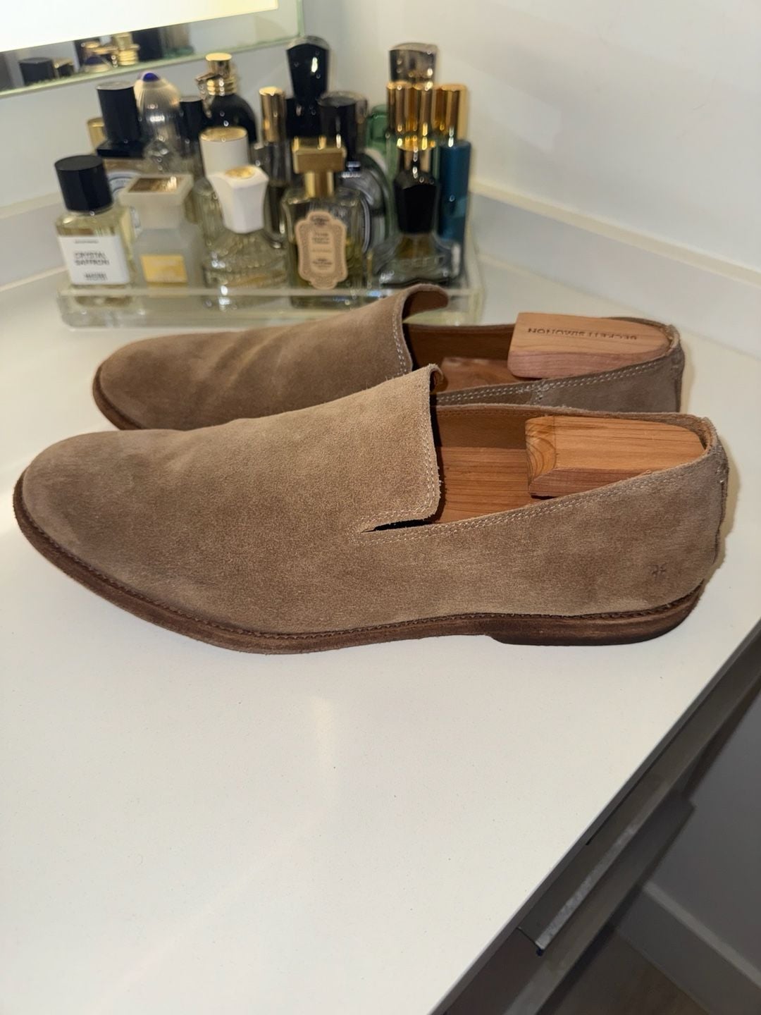 Frye Men's Suede Chris Venetian Slip-On Loafers Size 12D 1