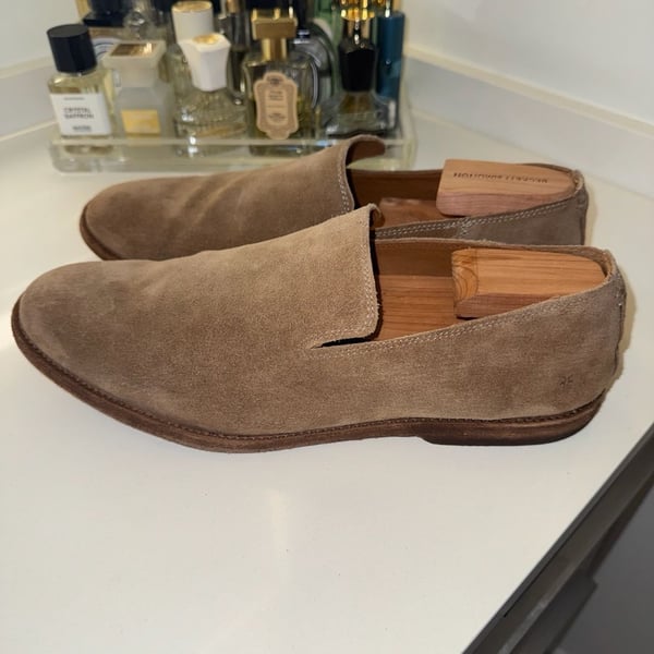 Frye Men's Suede Chris Venetian Slip-On Loafers Size 12D