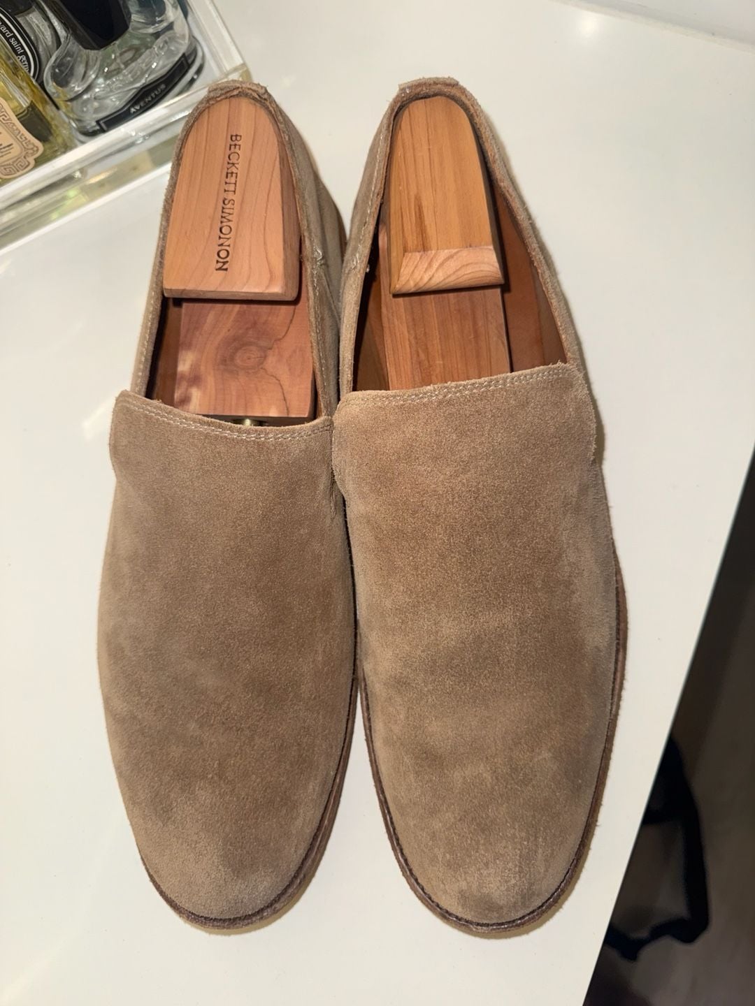 Frye Men's Suede Chris Venetian Slip-On Loafers Size 12D 2
