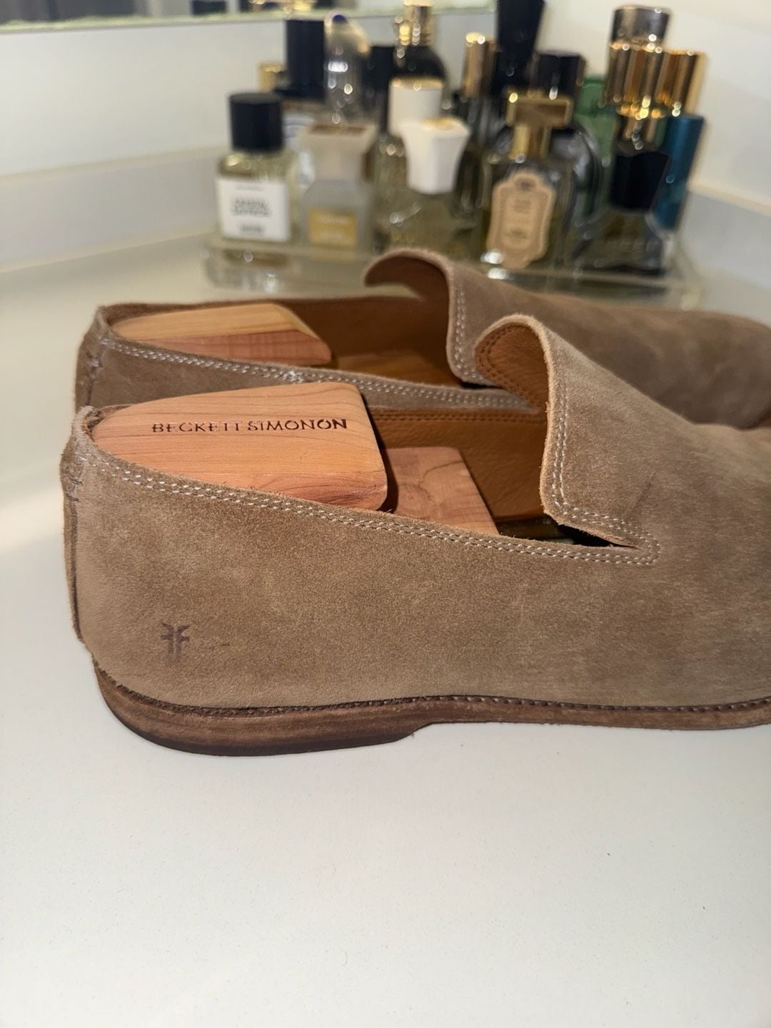 Frye Men's Suede Chris Venetian Slip-On Loafers Size 12D 3
