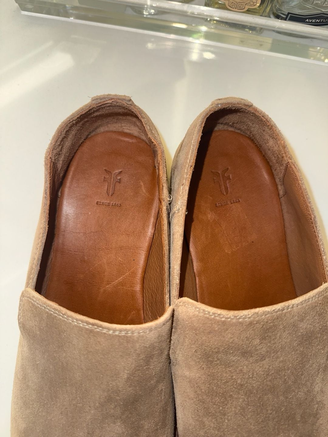 Frye Men's Suede Chris Venetian Slip-On Loafers Size 12D 7