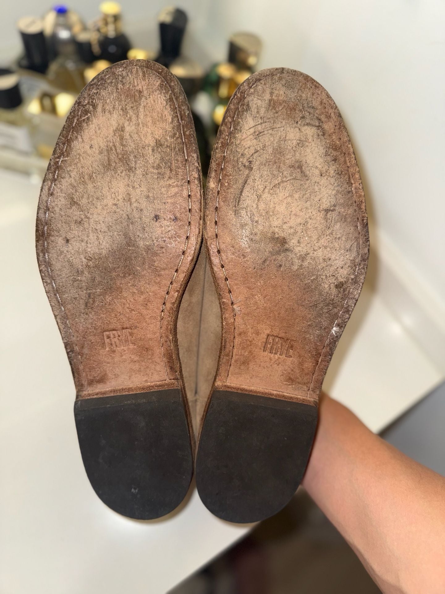 Frye Men's Suede Chris Venetian Slip-On Loafers Size 12D 8