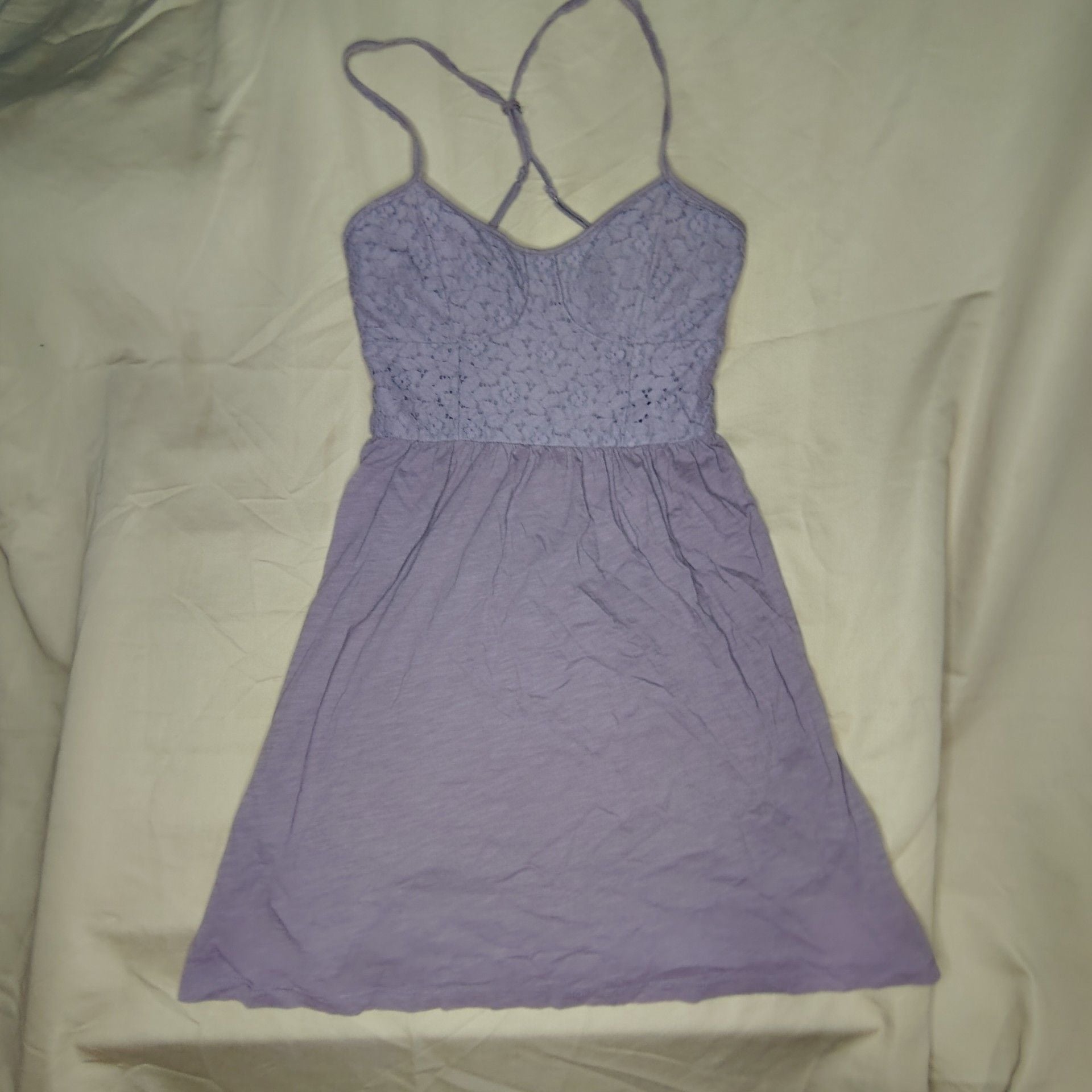 American Eagle Outfitters Purple Lace Bodice Mini Dress Size XS/TP 2
