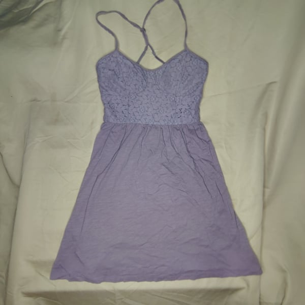 American Eagle Outfitters Purple Lace Bodice Mini Dress Size XS/TP