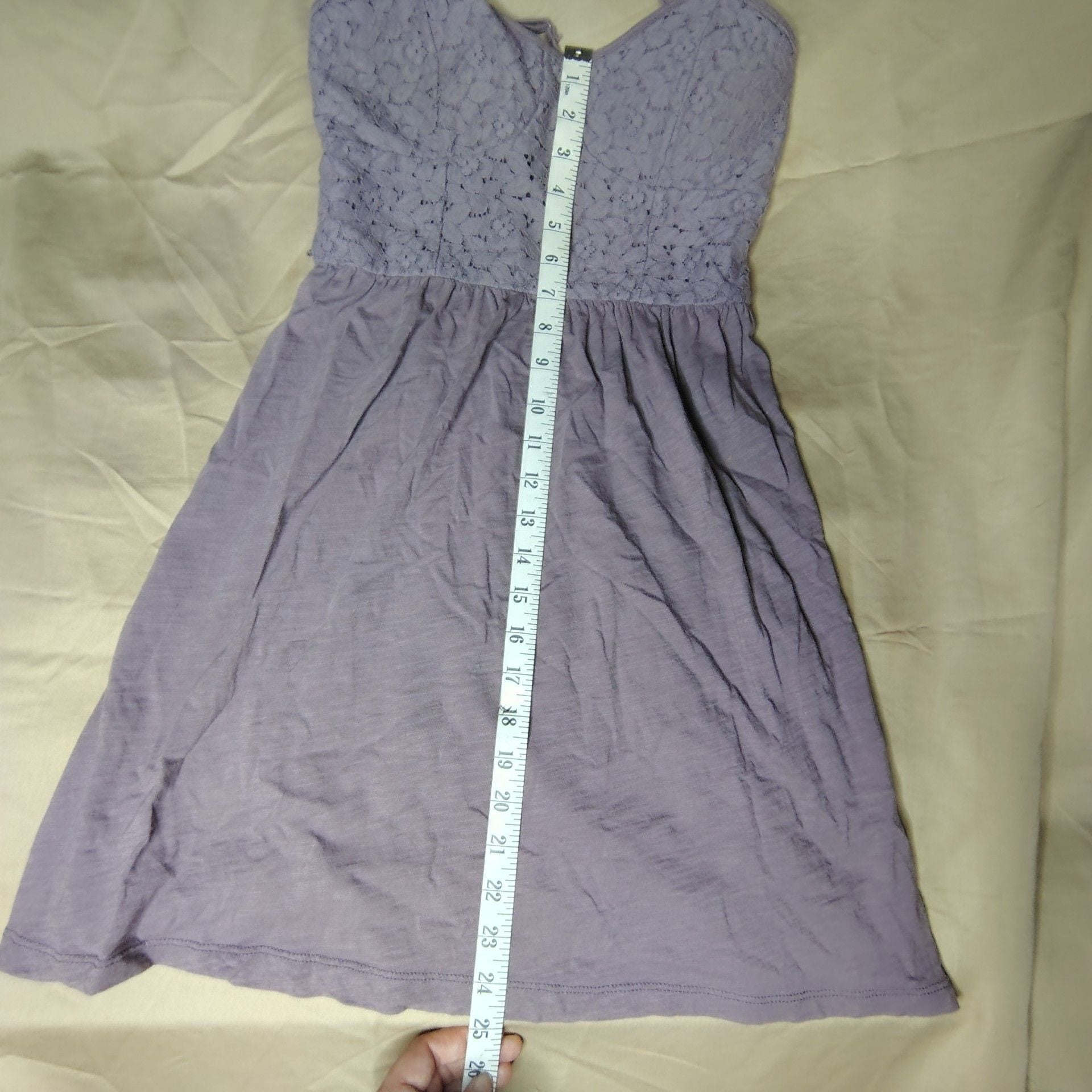 American Eagle Outfitters Purple Lace Bodice Mini Dress Size XS/TP 10