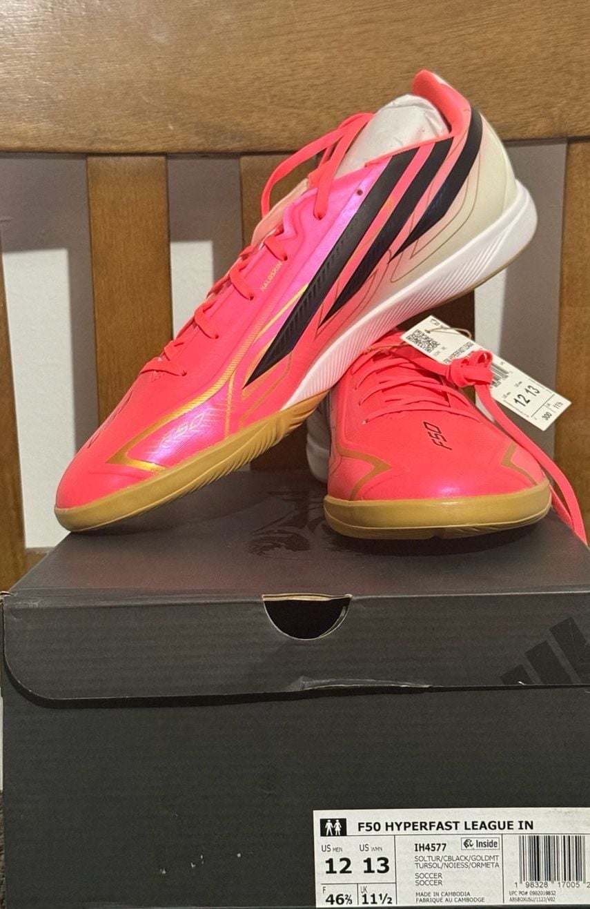 Adidas F50 Hyperfast League IN Soccer Shoes Size 12 5