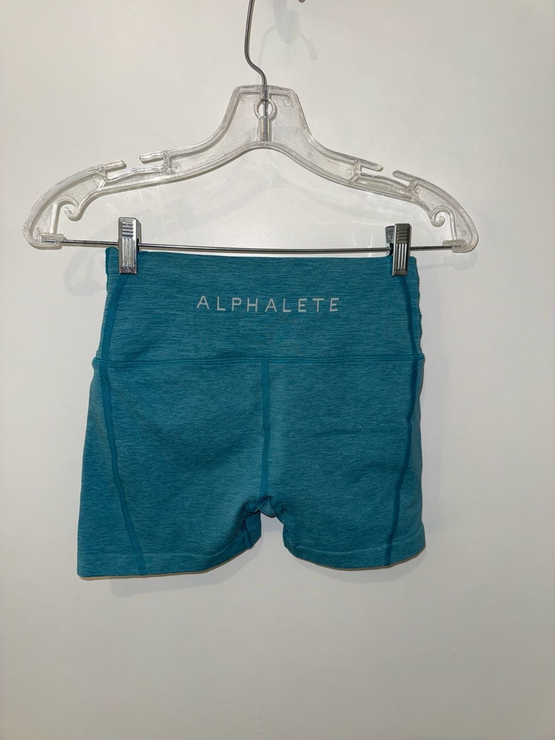 Alphalete Athletic Shorts Size S Teal Blue 3