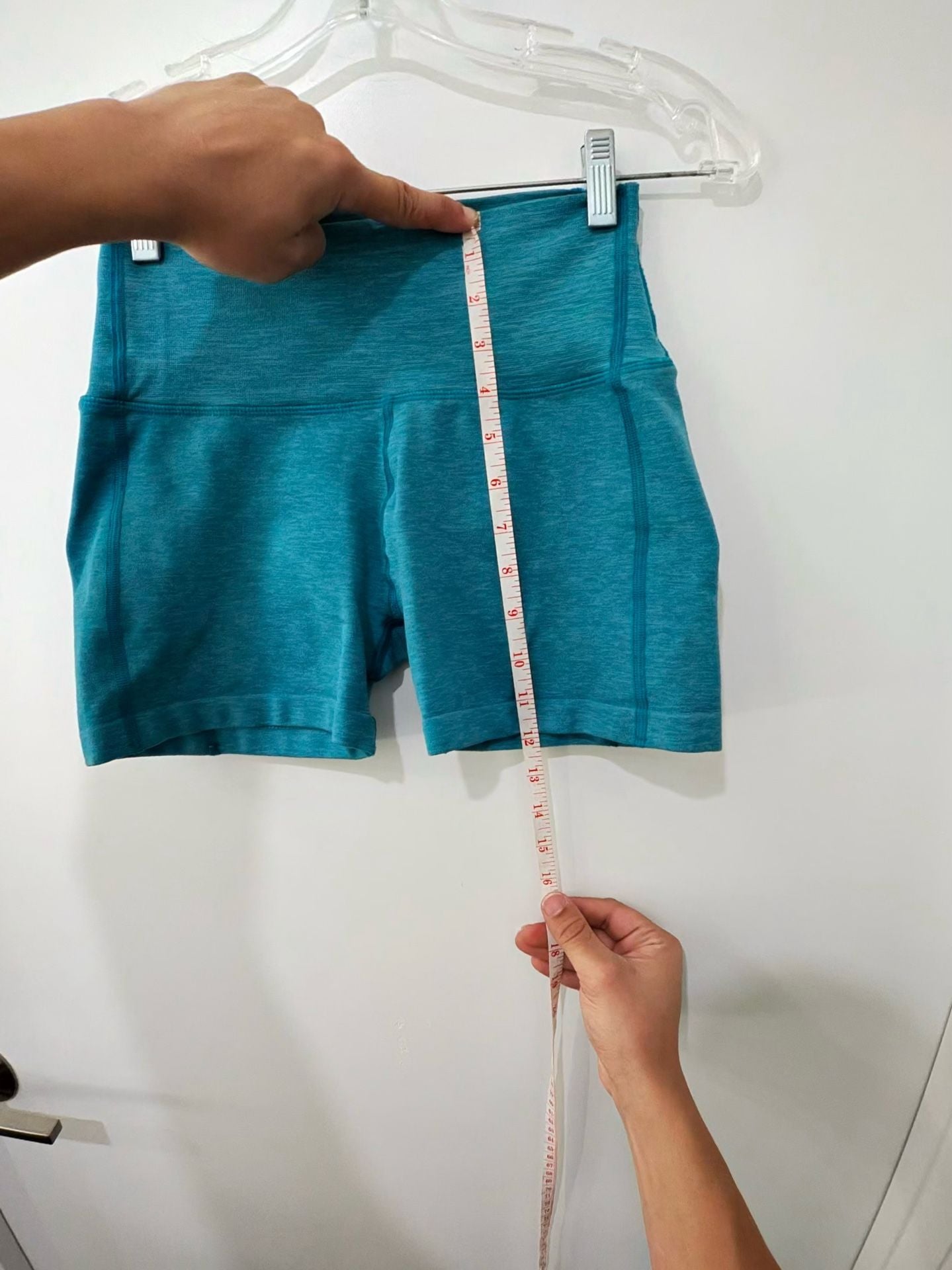 Alphalete Athletic Shorts Size S Teal Blue 6