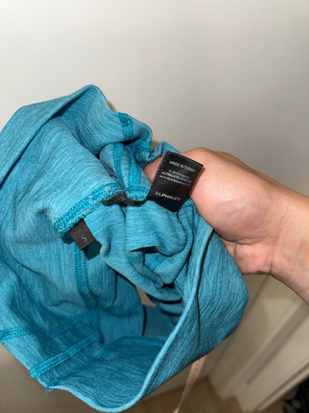 Alphalete Athletic Shorts Size S Teal Blue 8