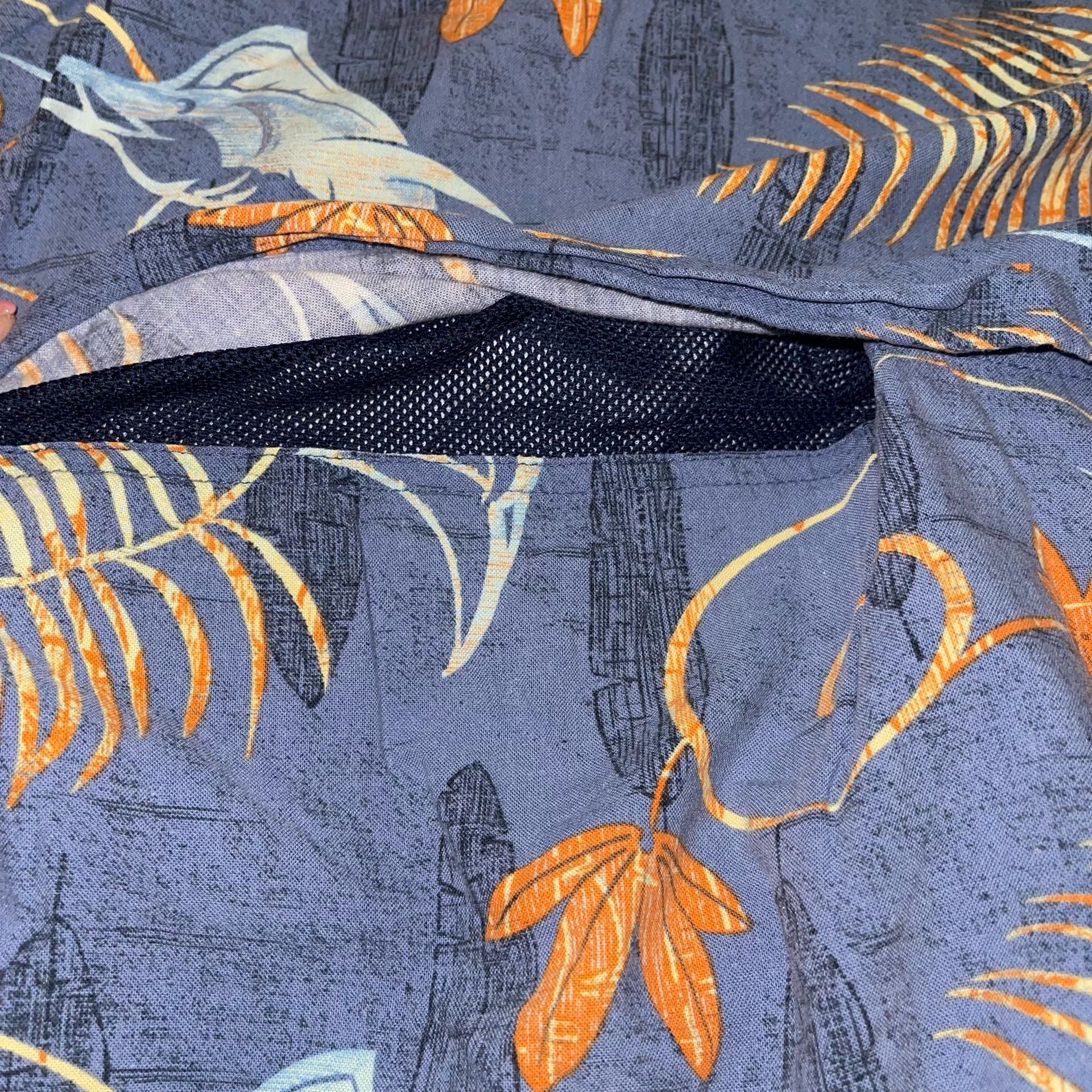L - Magellan Sportswear Men's Blue Marlin Fish Print Short Sleeve Fishing Shirt 8