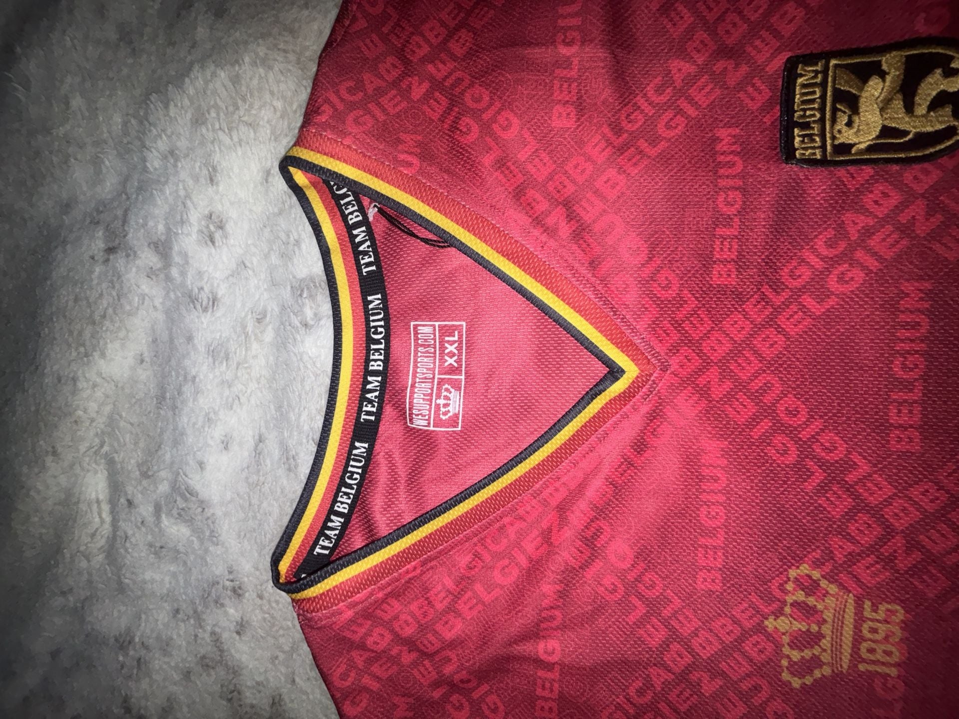 Team Belgium De Bruyne 7 Soccer Jersey Size XXL 6