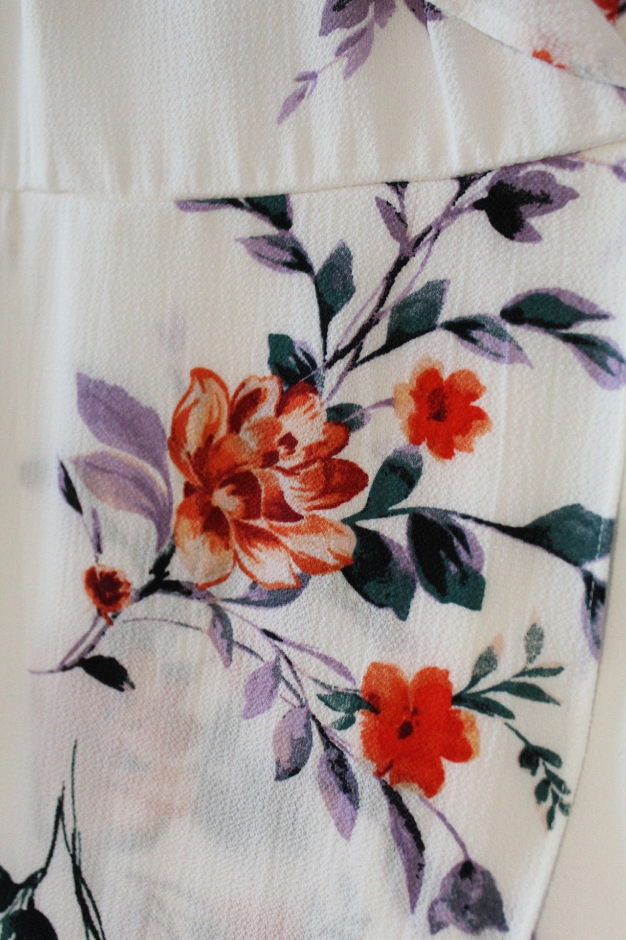 Floral High-Low Wrap Dress Size M 3