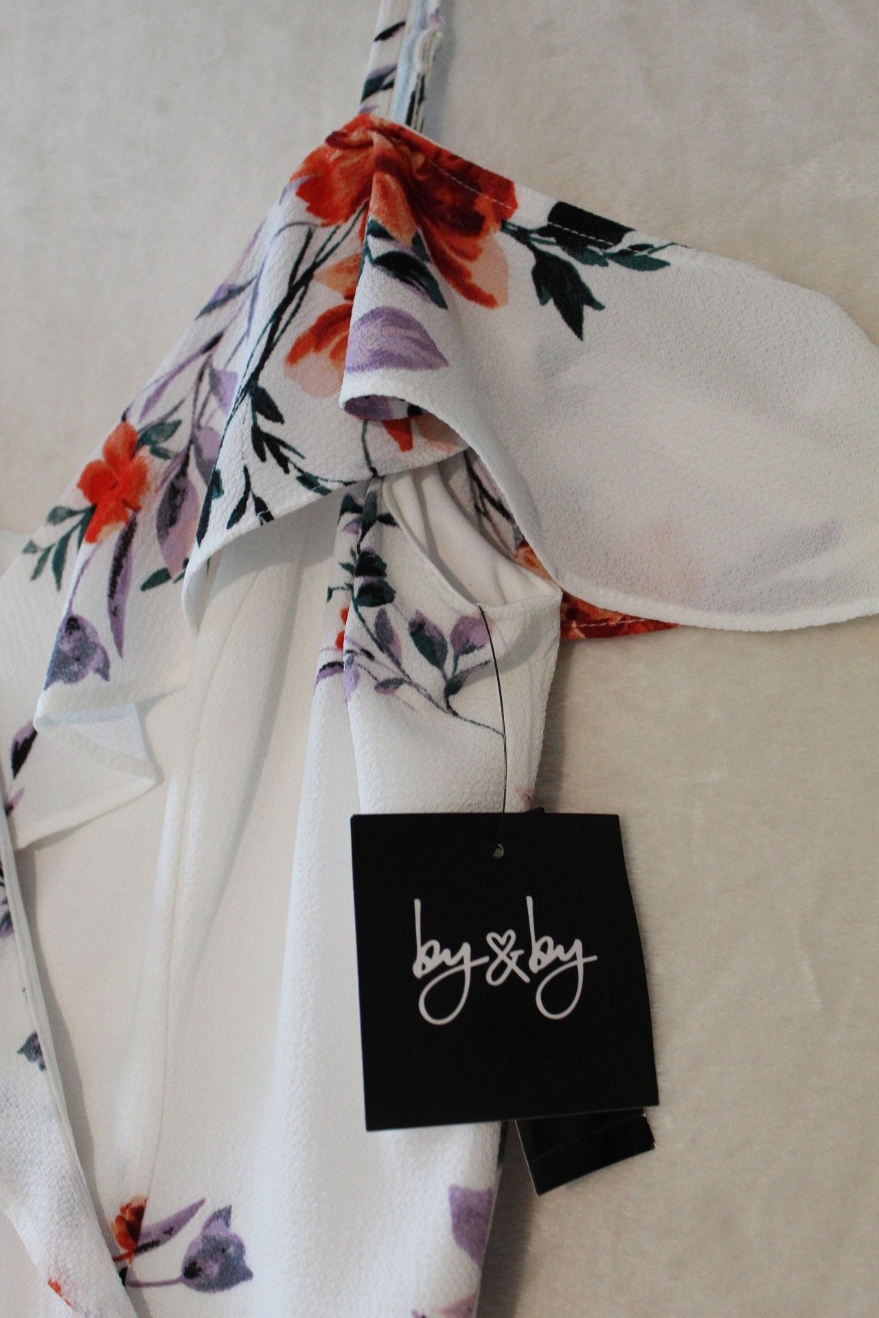 Floral High-Low Wrap Dress Size M 4