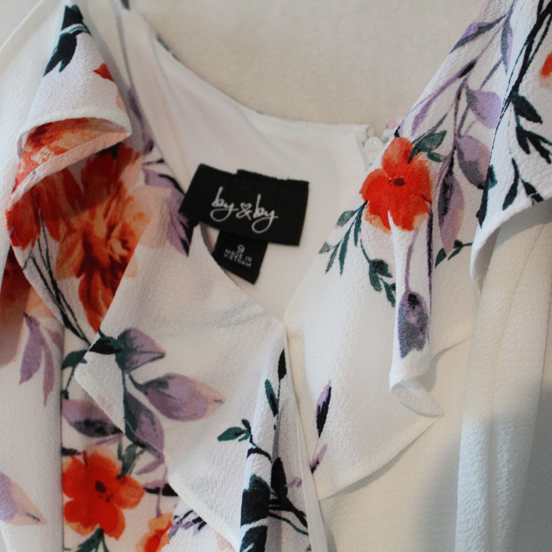 Floral High-Low Wrap Dress Size M 5