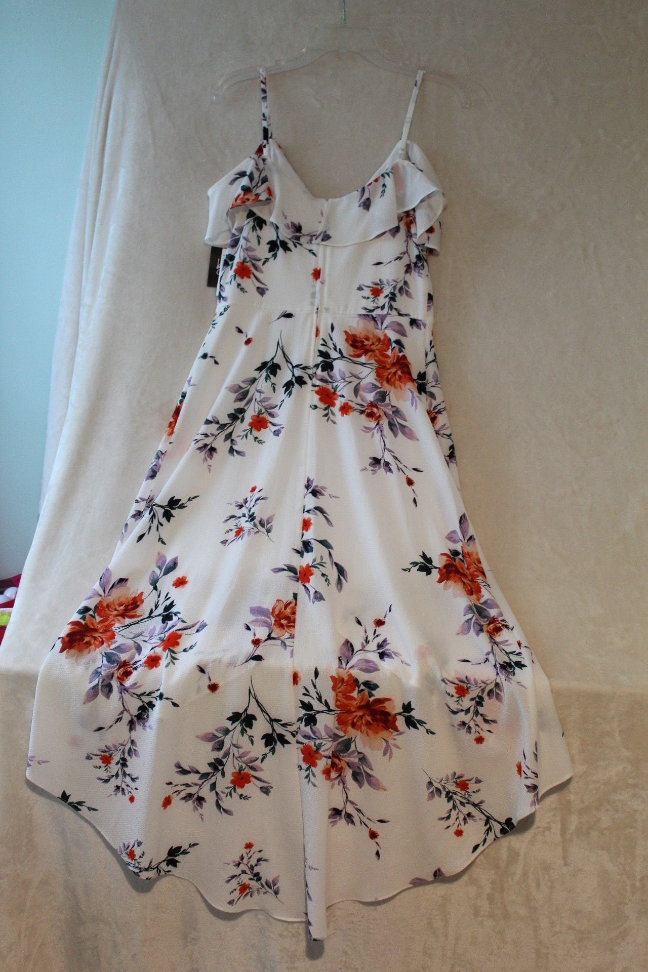 Floral High-Low Wrap Dress Size M 6