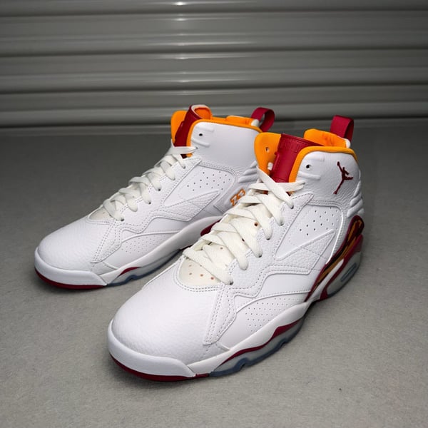 Jordan MVP Basketball Shoes Men’s Size 10.5 White Cardinal Red Orange Retro Sneaker