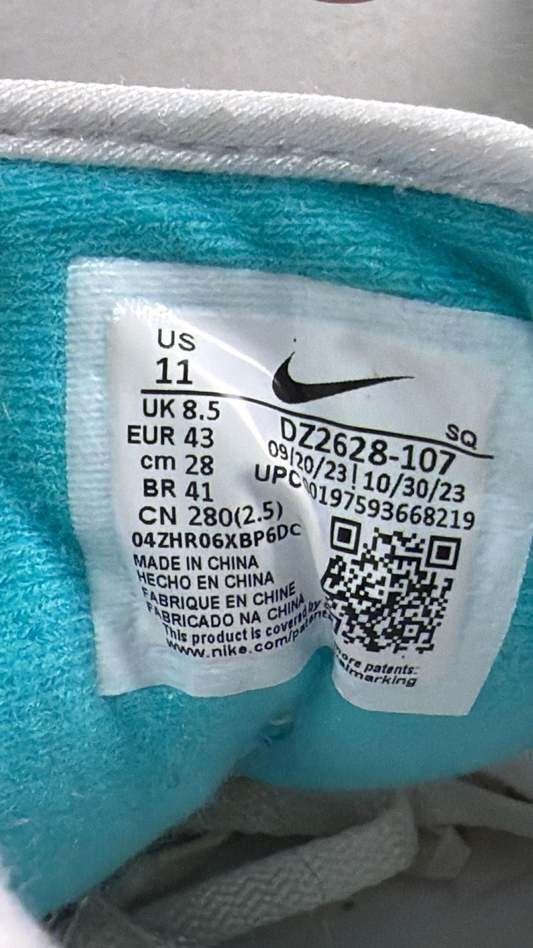 Nike Air Max 1 Clear Jade White Womens Size
11 Mens 9.5 DZ2628-107 8