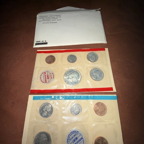 1969 United States Mint Uncirculated Coin Set