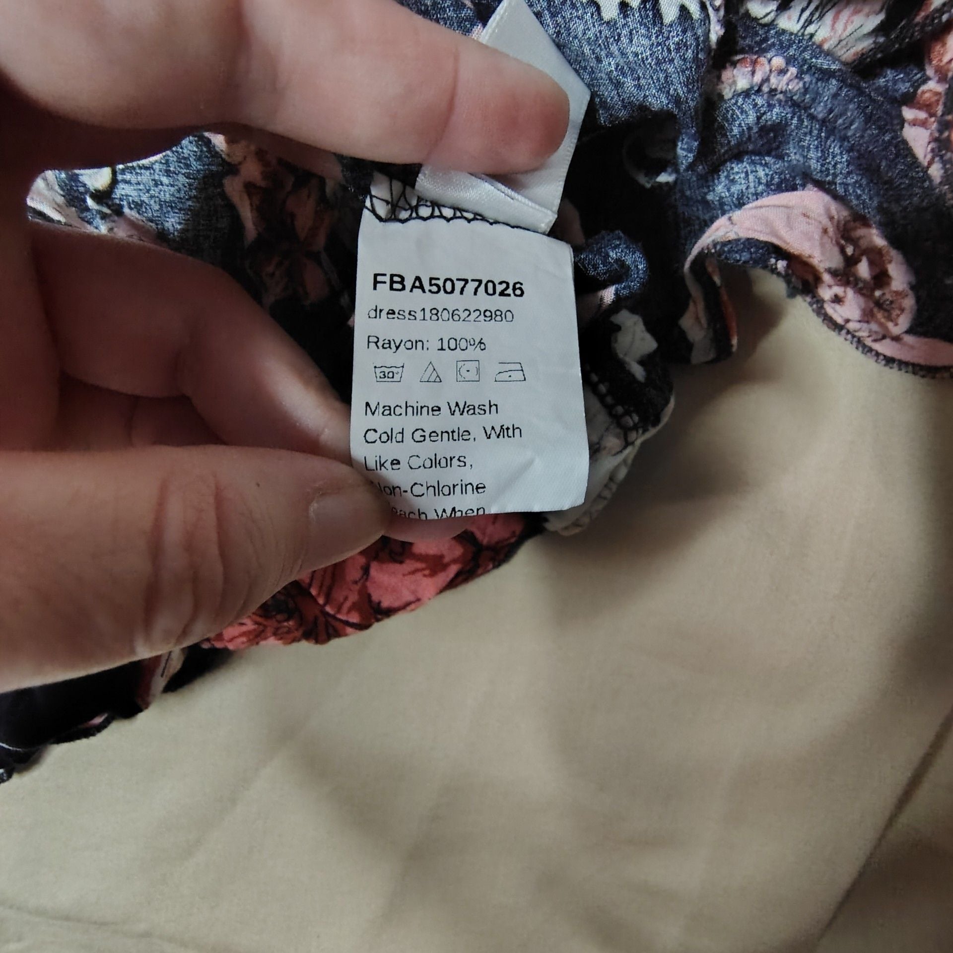 Floral Button-Front Mini Dress Size L 9