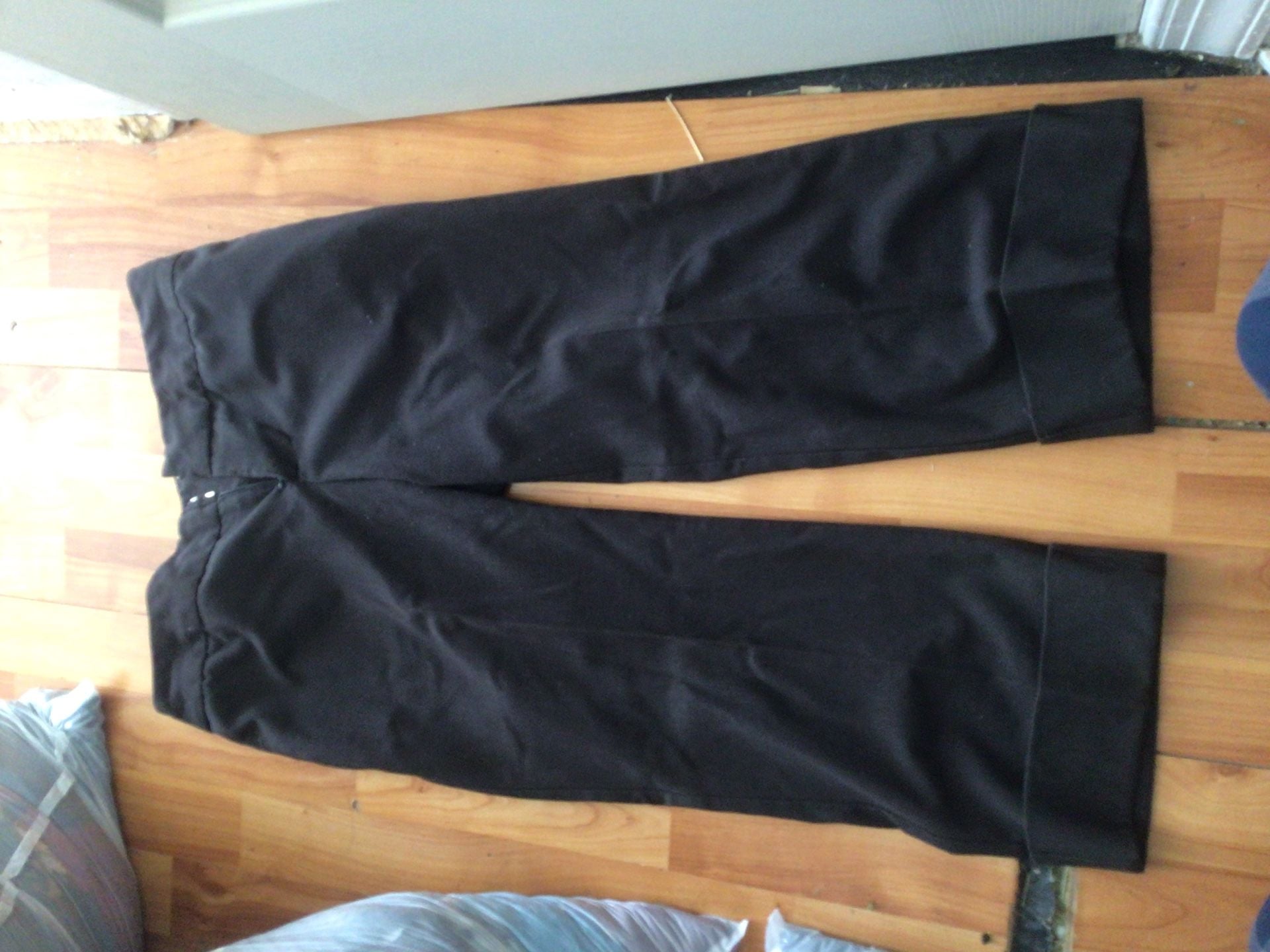 Mossimo Black Cuffed Dress Pants Size 2 1