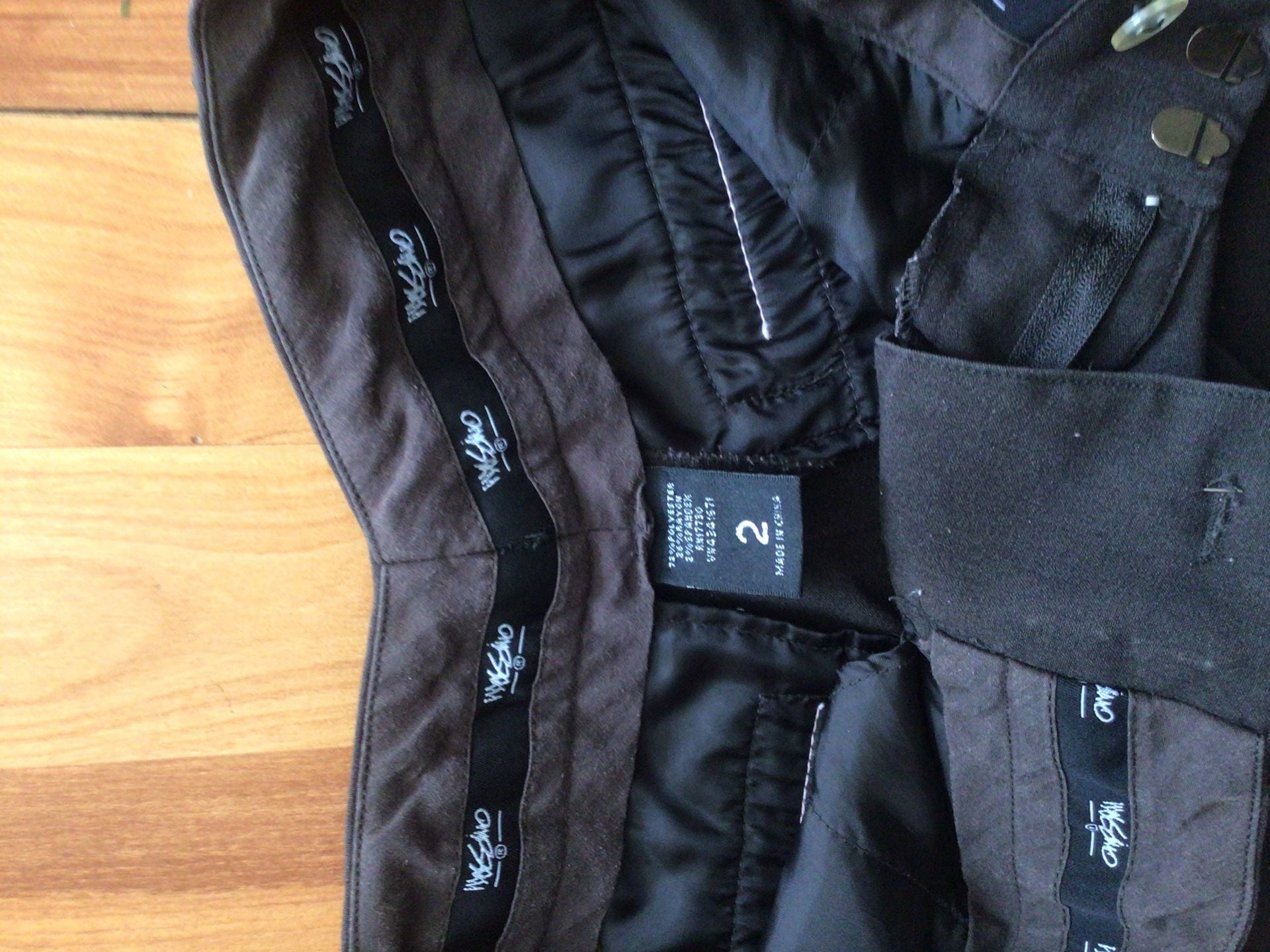 Mossimo Black Cuffed Dress Pants Size 2 2