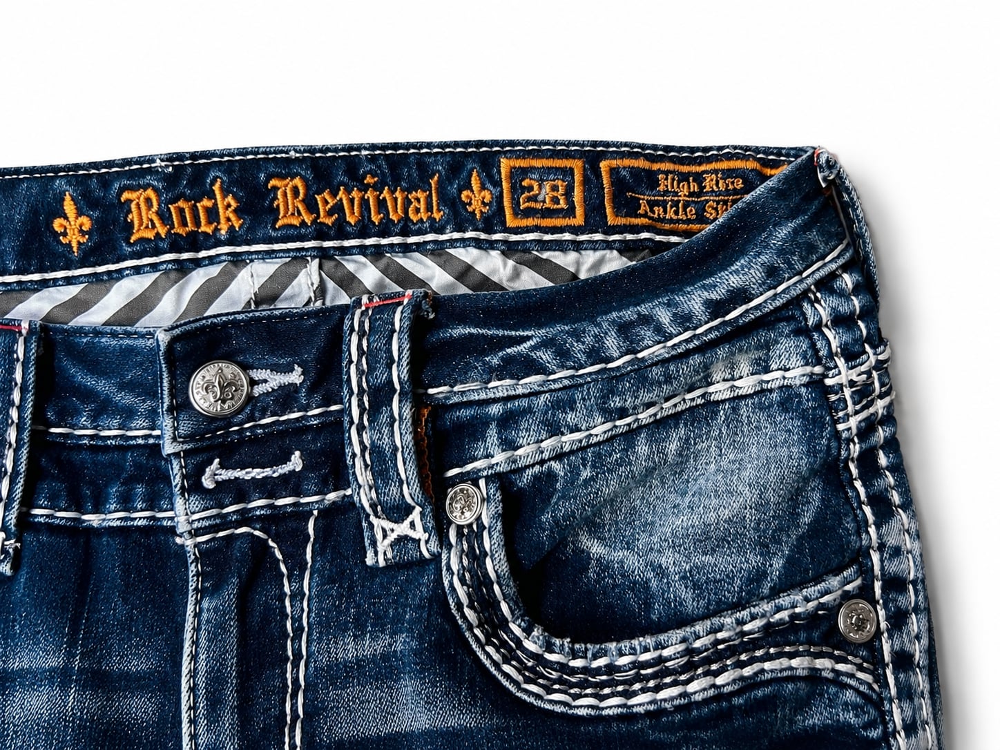 Rock Revival Embellished Straight Leg Jeans 6