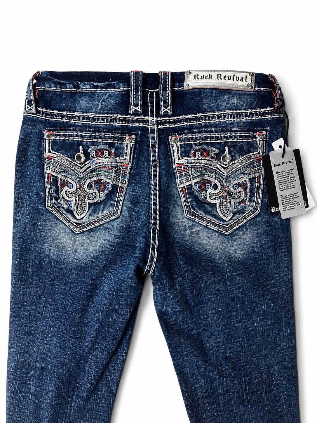 Rock Revival Embellished Straight Leg Jeans 8