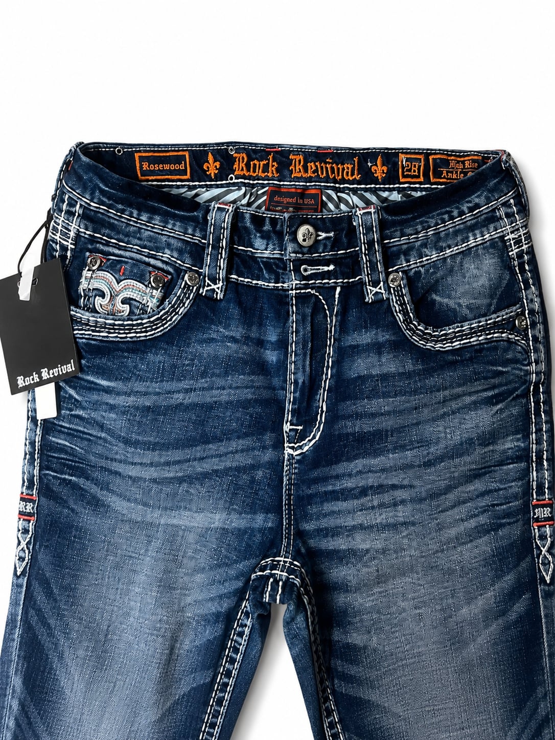 Rock Revival Embellished Straight Leg Jeans 9