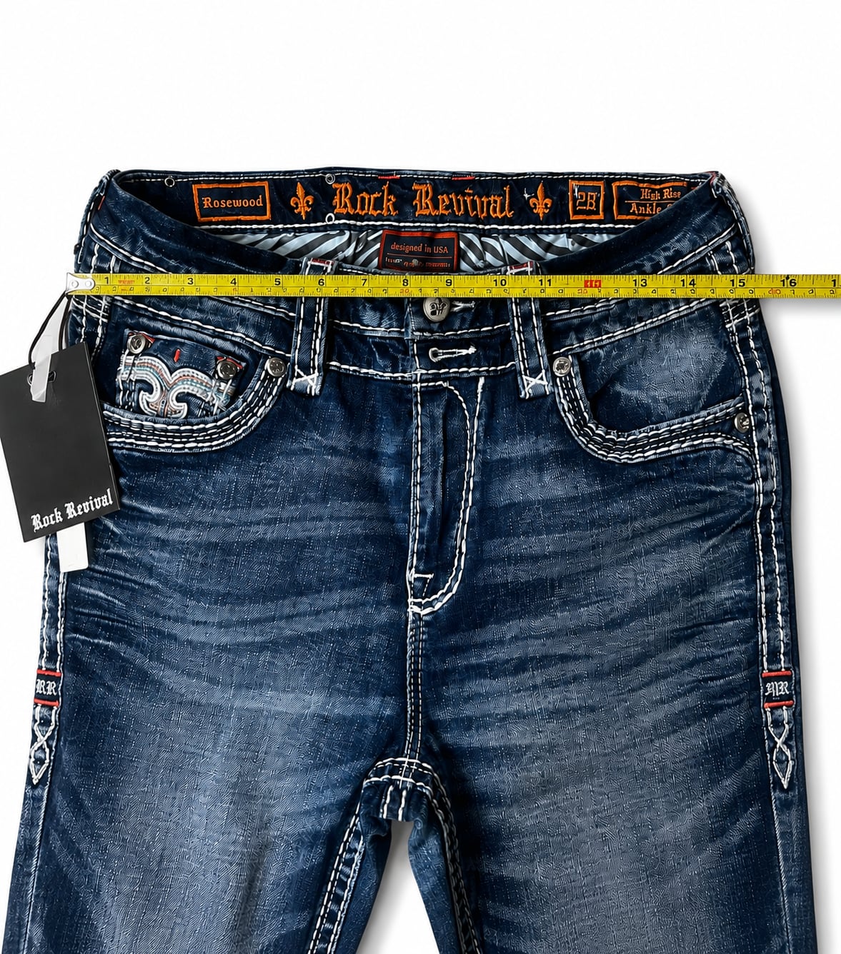 Rock Revival Embellished Straight Leg Jeans 10